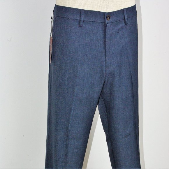 NEW - Haggar Pants - H26 - 2 Pairs Blue & Grey - Picture 3 of 8